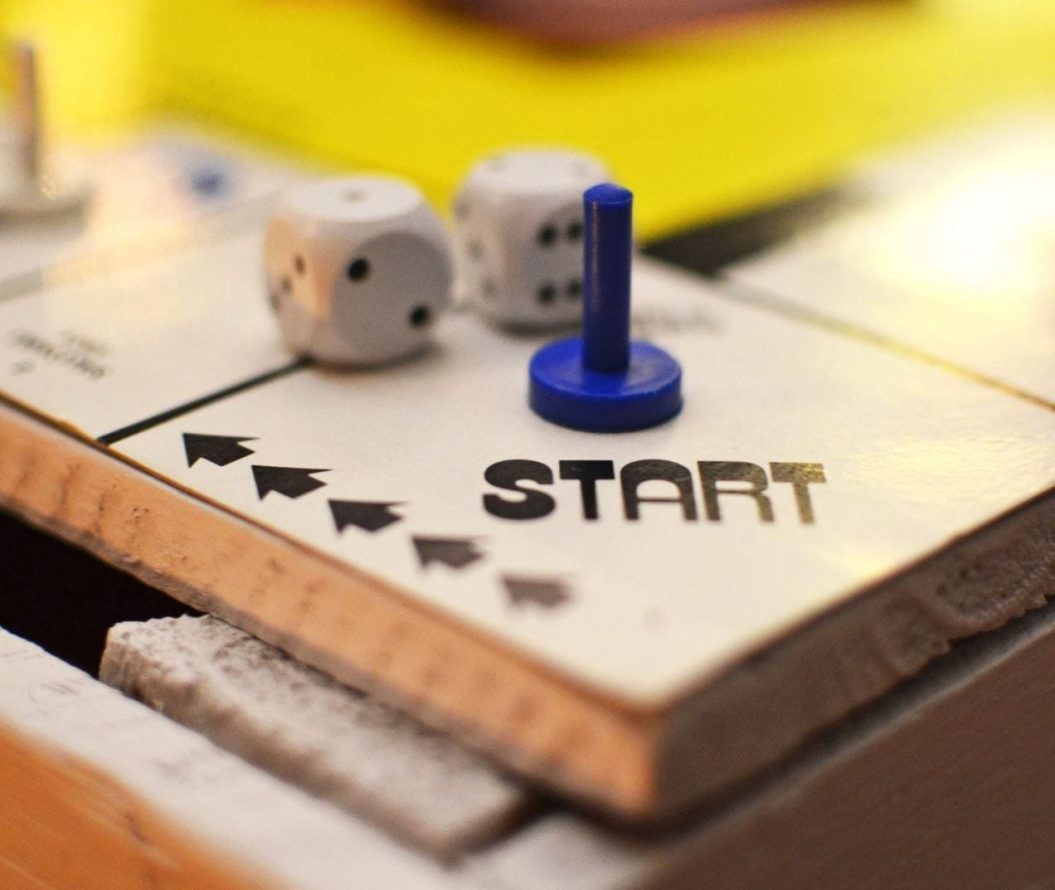 Start square on a board game
