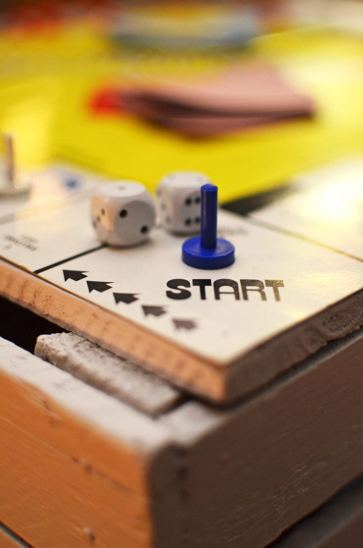 Start square on a board game