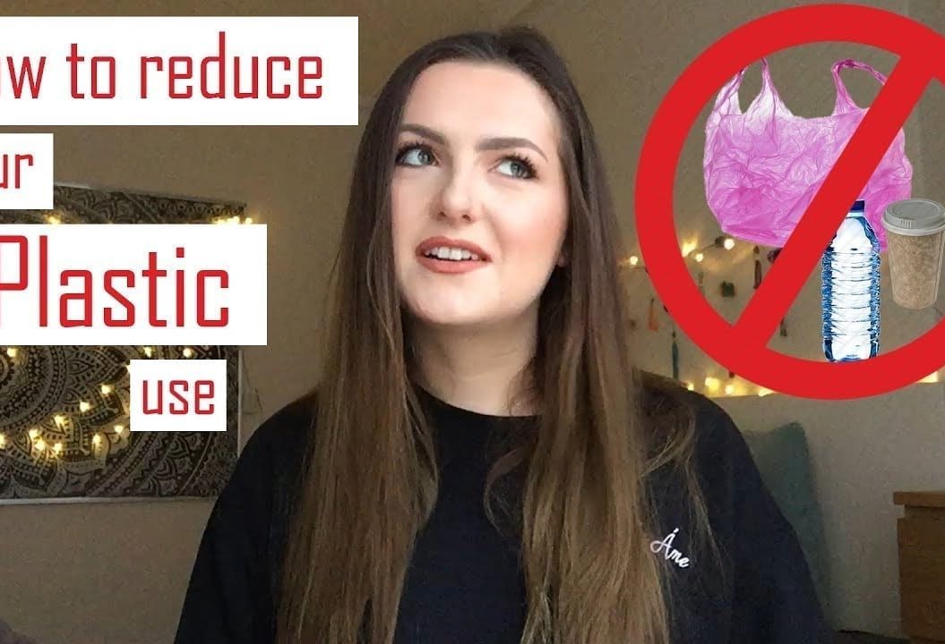 Thumbnail of a girl looking confused, saying 'how to reduce your plastic use'