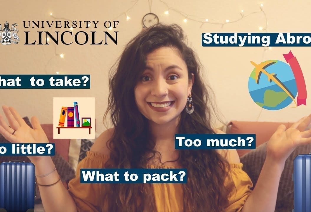 Thumbnail of a girl looking confused, saying 'studying abroad? what to take? too little? too much? what to pack?'
