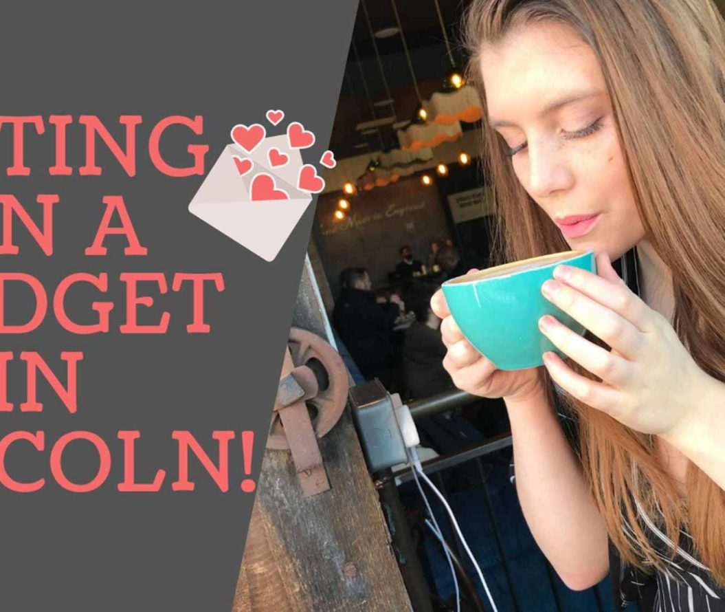 Thumbnail of a girl blowing on a coffee, saying 'dating on a budget in Lincoln'