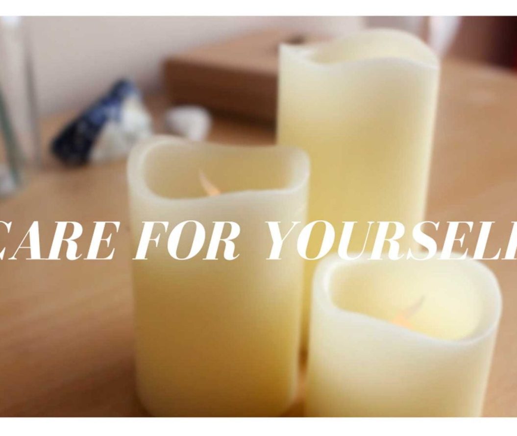 thumbnail of candles titles 'care for yourself'