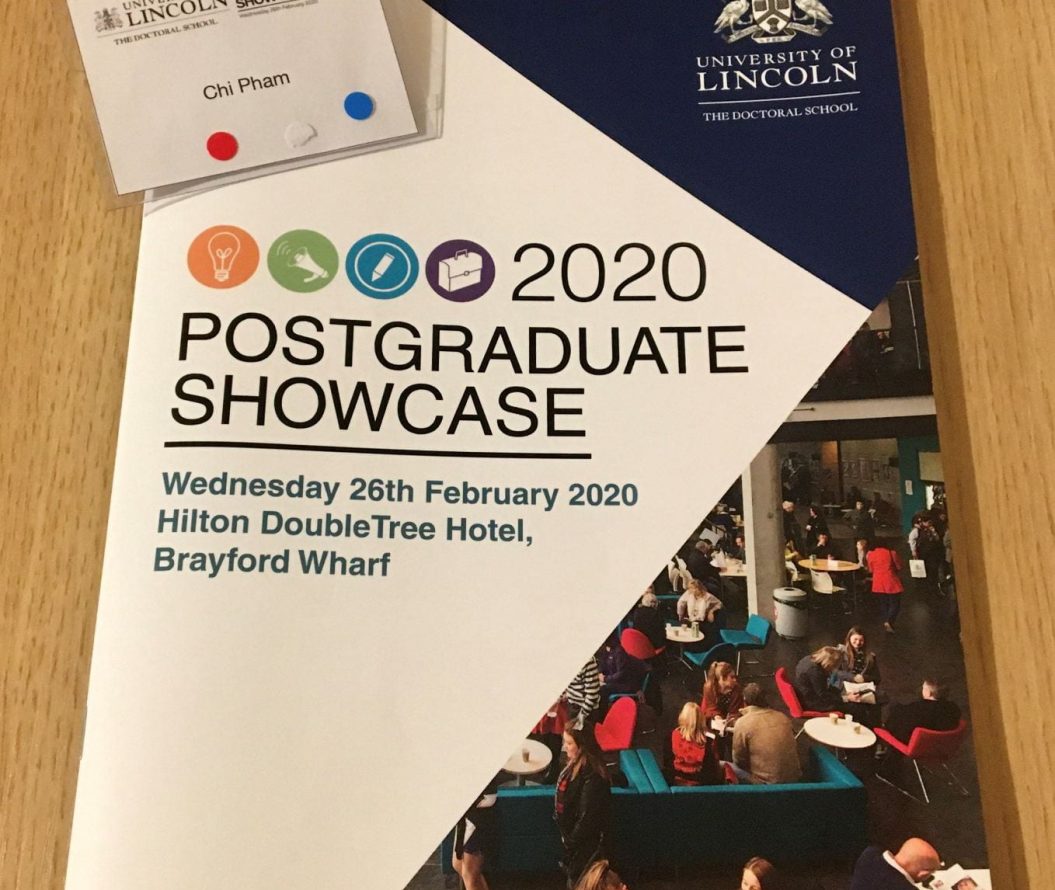 leaflet of postgraduate showcase