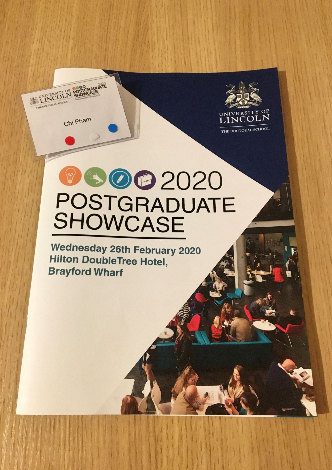 leaflet of postgraduate showcase