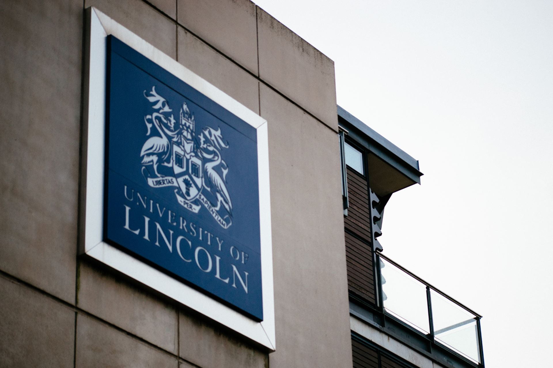 University of Lincoln Sign - Minerva Building