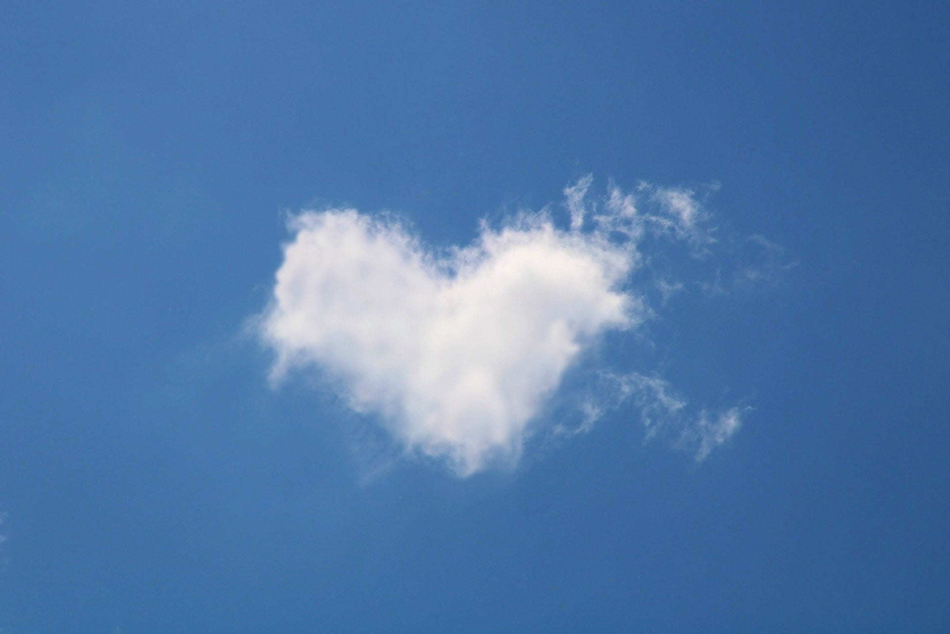 cloud shaped like a heart