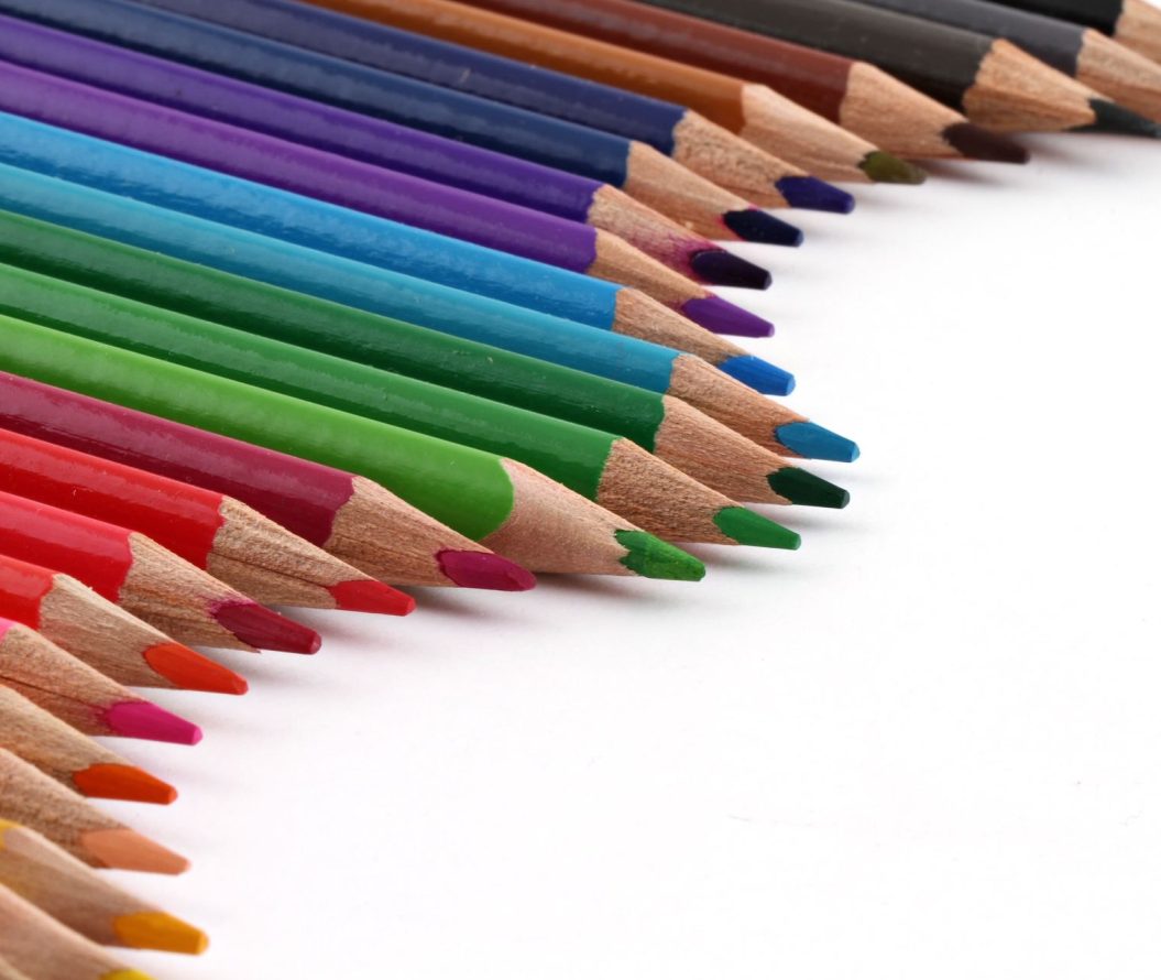 A rainbow of pencils