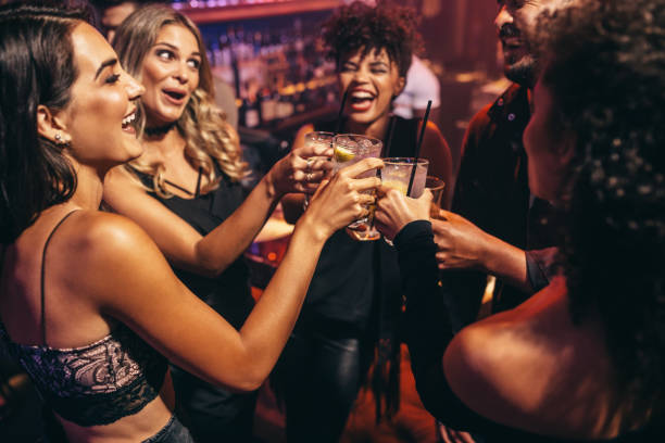 Women drinking together on a night out