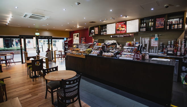 Costa coffee cafe lincoln highstreet from the inside